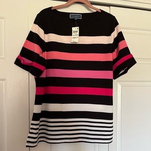 Karen Scott Casual Shirt with Elbow Length Sleeves, Size XL, NWT